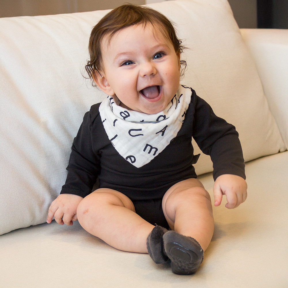 Essential Long – Body Preto Manga Longa Bebê