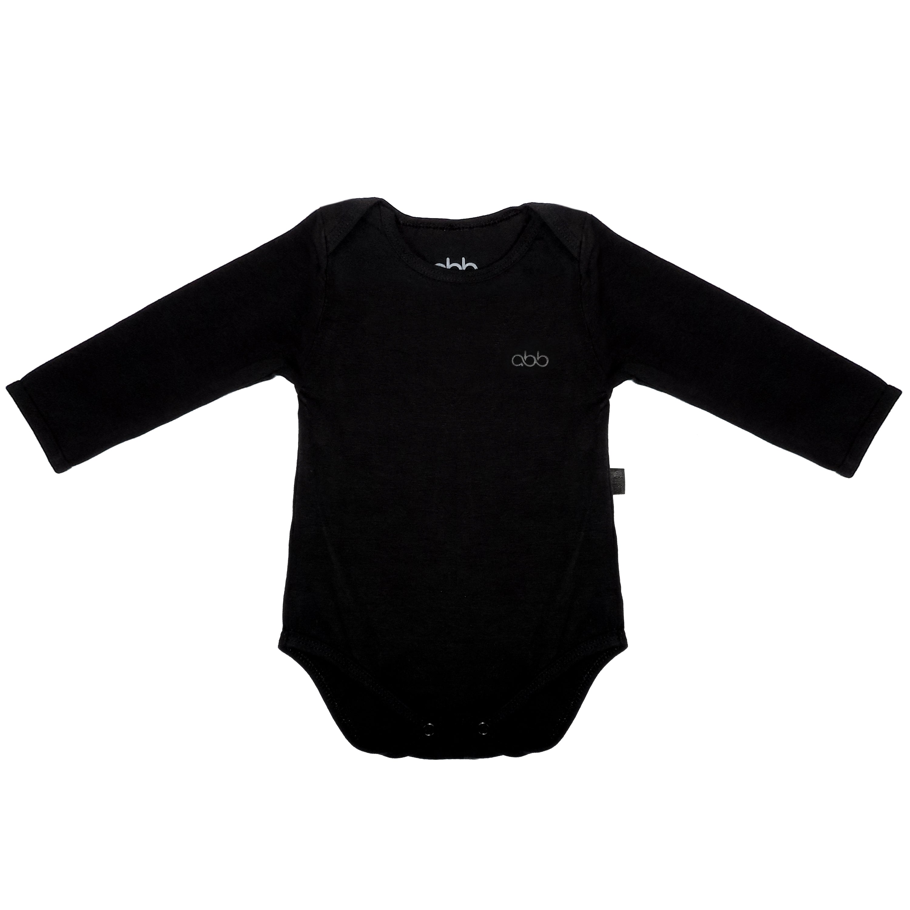 Essential Long – Body Preto Manga Longa Bebê