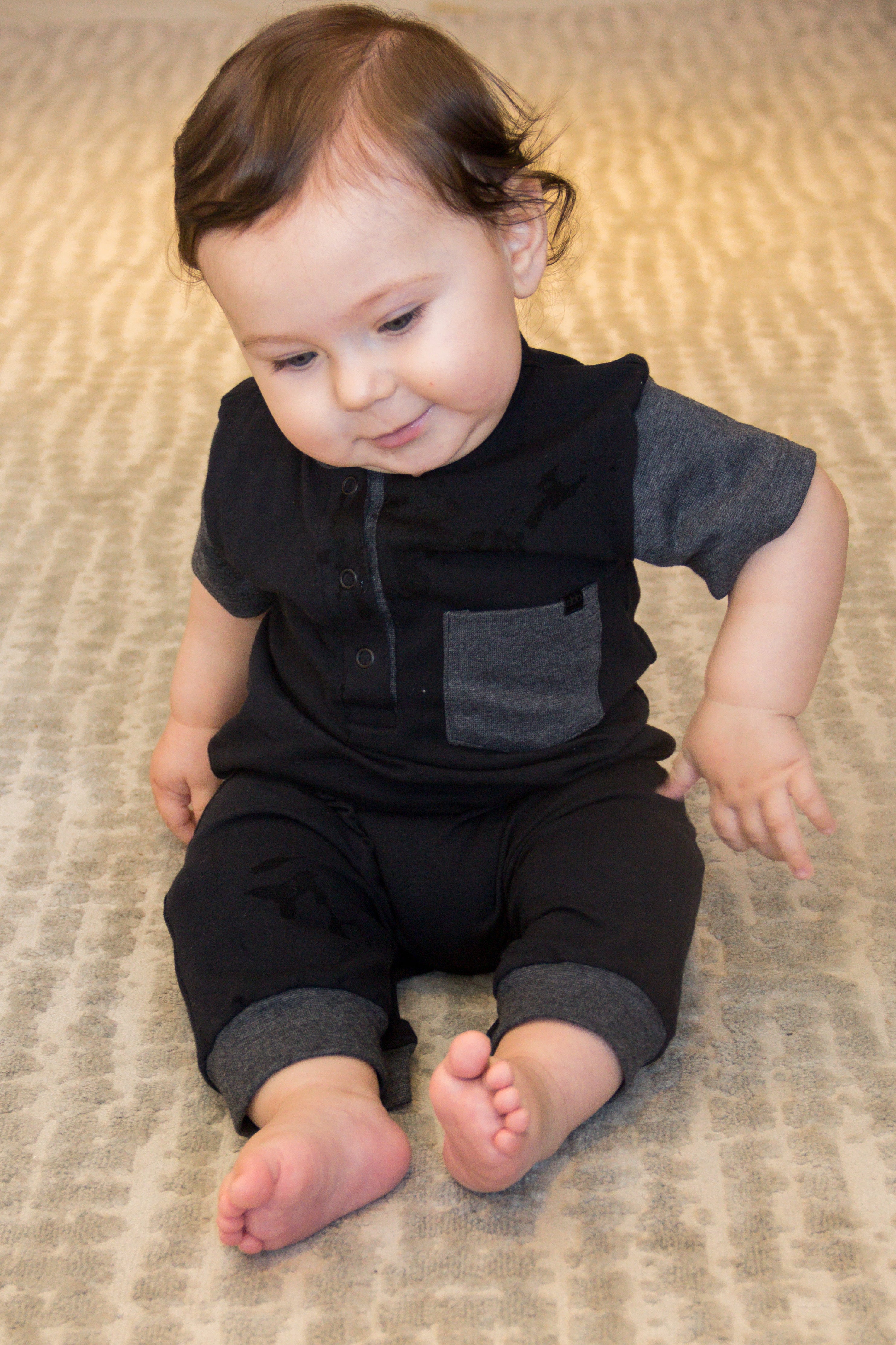 Macacão Curto Black&Gray – Duo Comfort