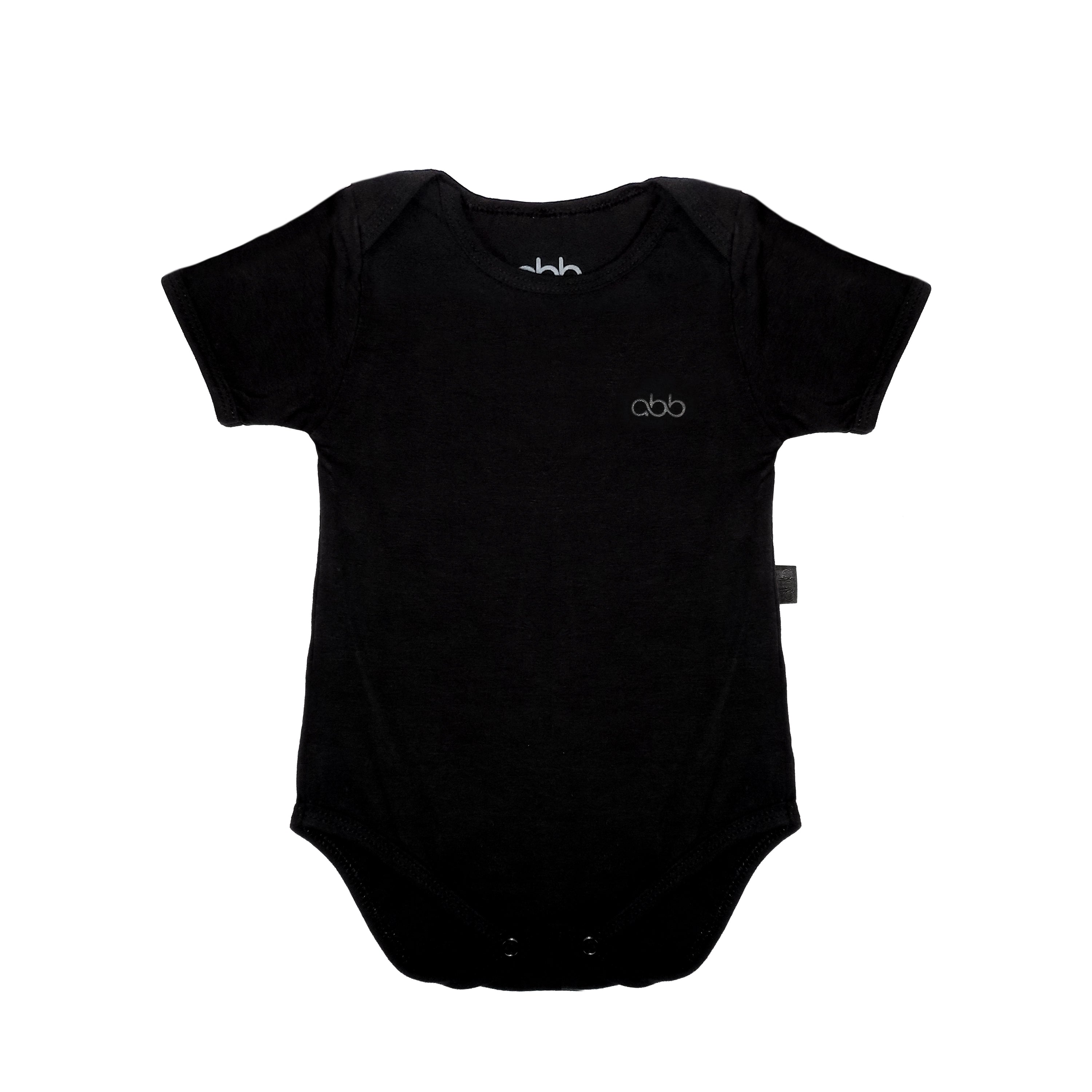 Body Preto Manga Curta – Essência Minimal