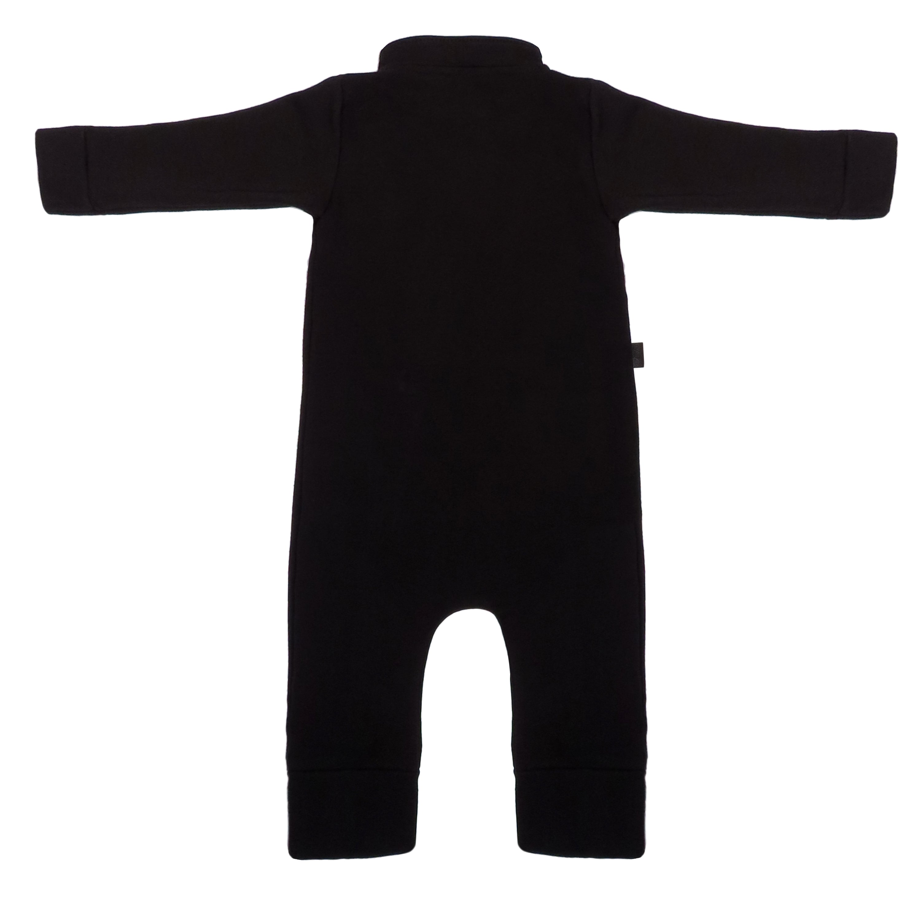 Macacão Longo Preto com Zíper – SleepEase Zíper