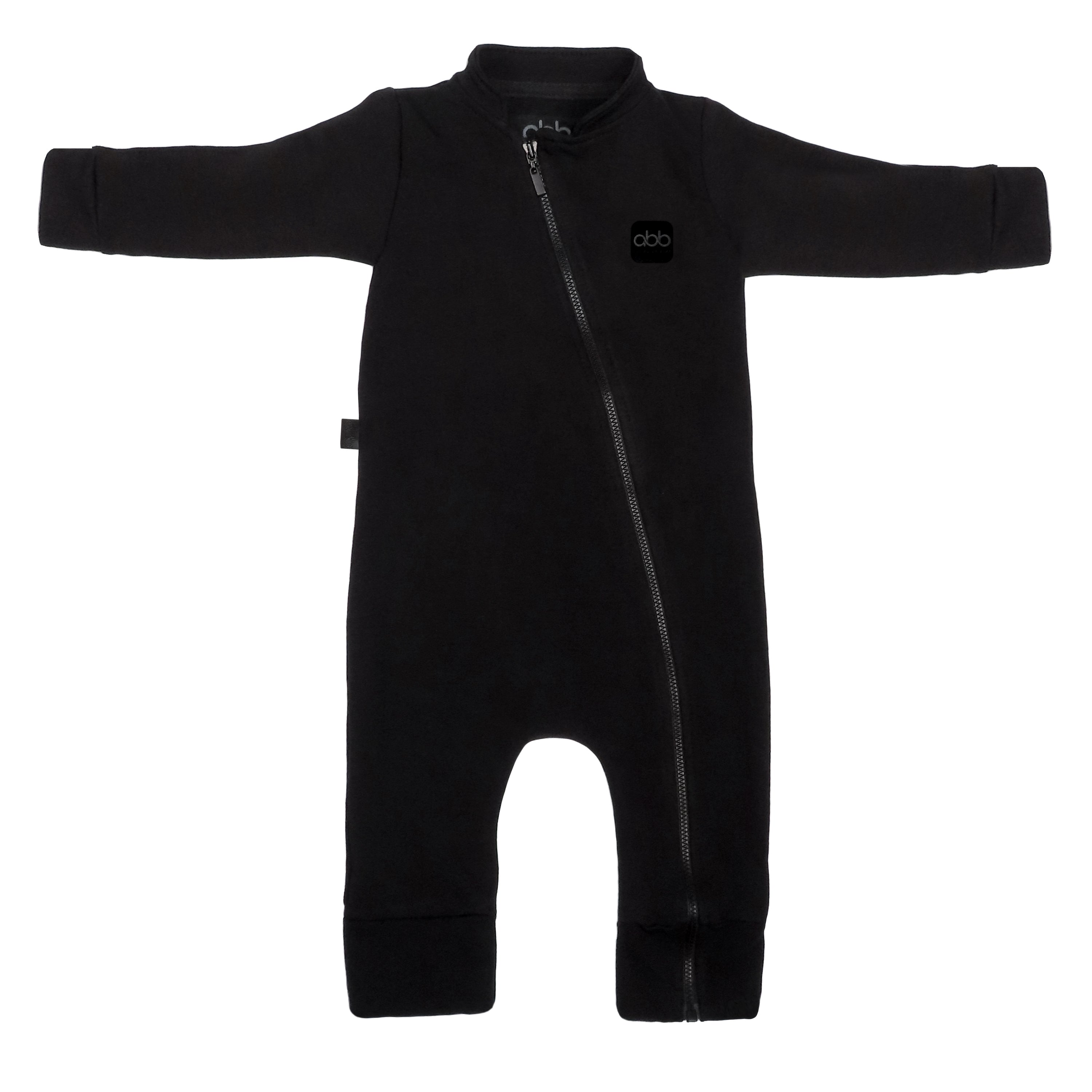 Macacão Longo Preto com Zíper – SleepEase Zíper